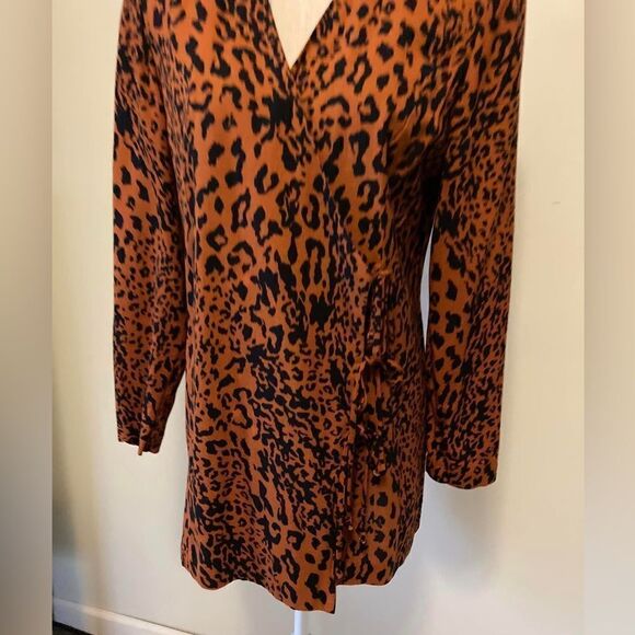 Vintage Nicole Studio animal print Top Medium - Picture 3 of 7